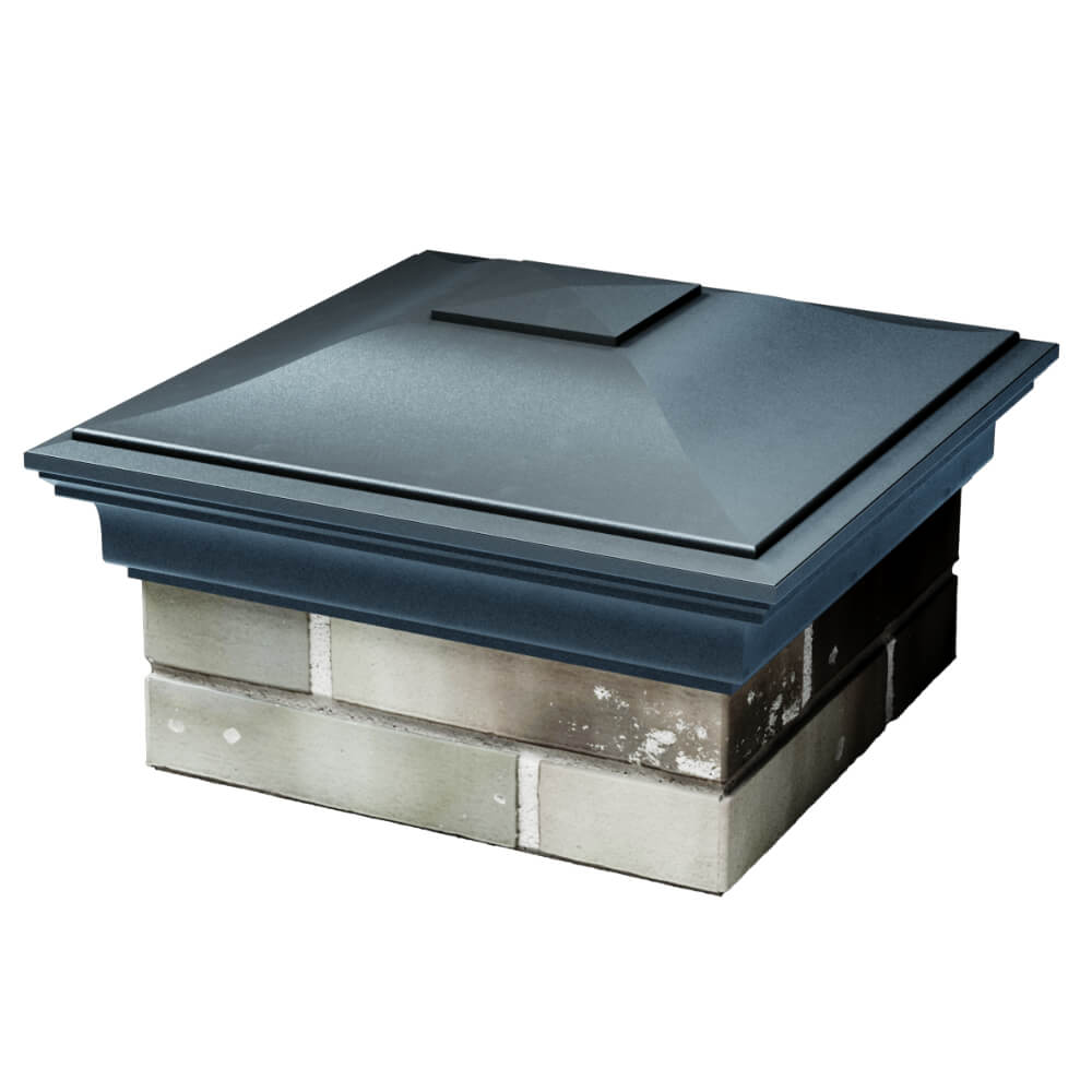 Колпак Zking Монблан Серый на столб 1.5х1.5 кирпича (385х385мм) в Волгограде фото