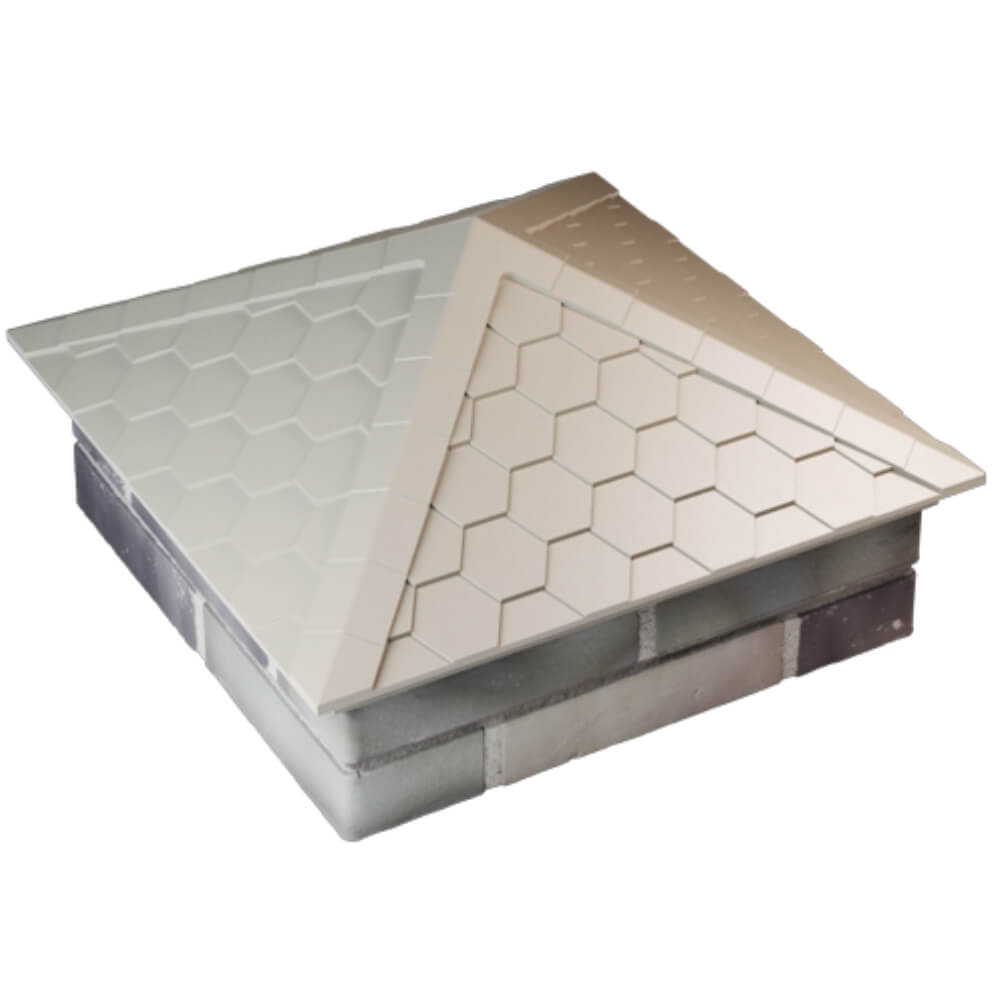 Колпак Zking Эверест Бежевый на столб 2х2 кирпича (535х535мм) Волгоград фото