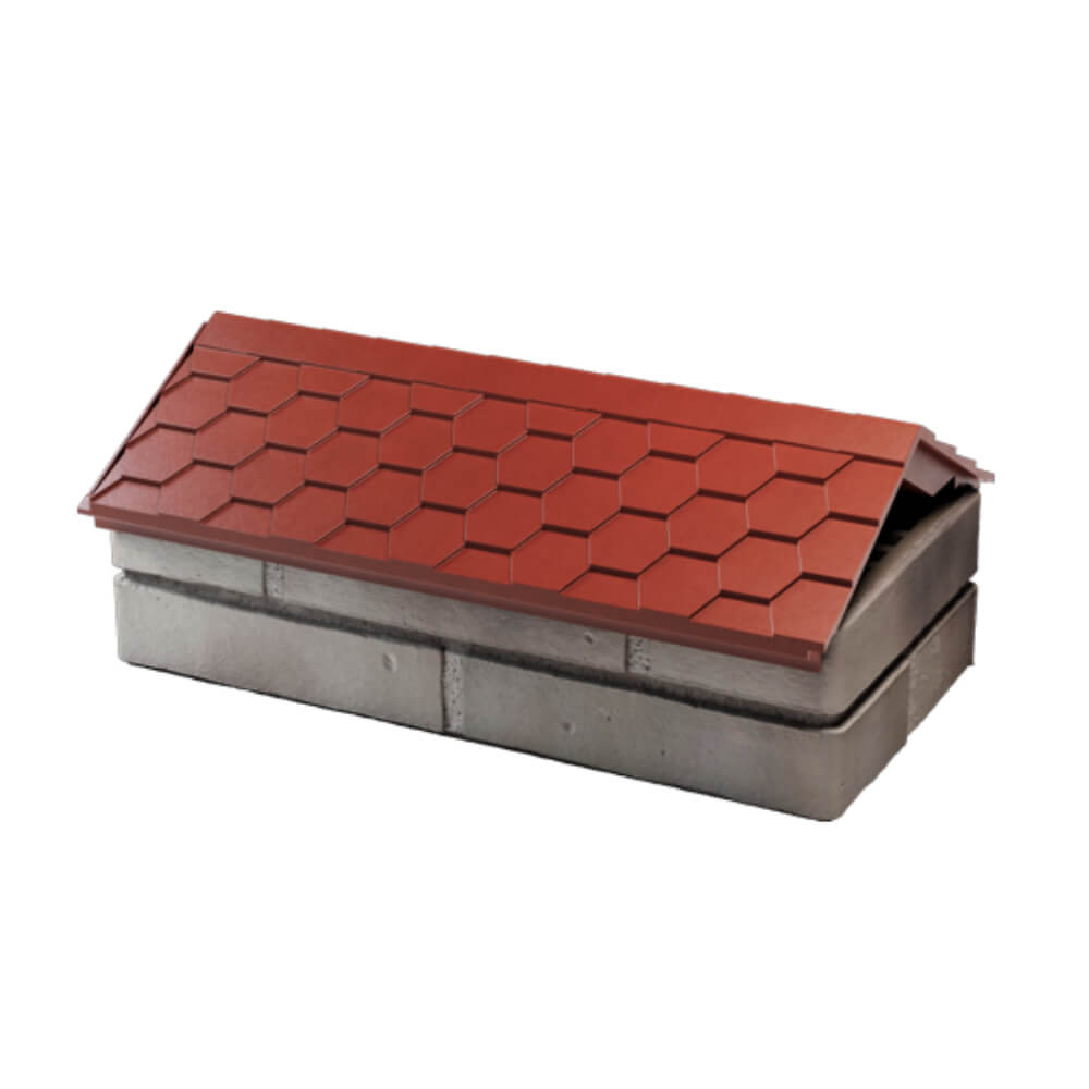 Парапет Zking Эверест Красный с посадкой на 1 кирпич (200/225/255мм) в Волгограде фото