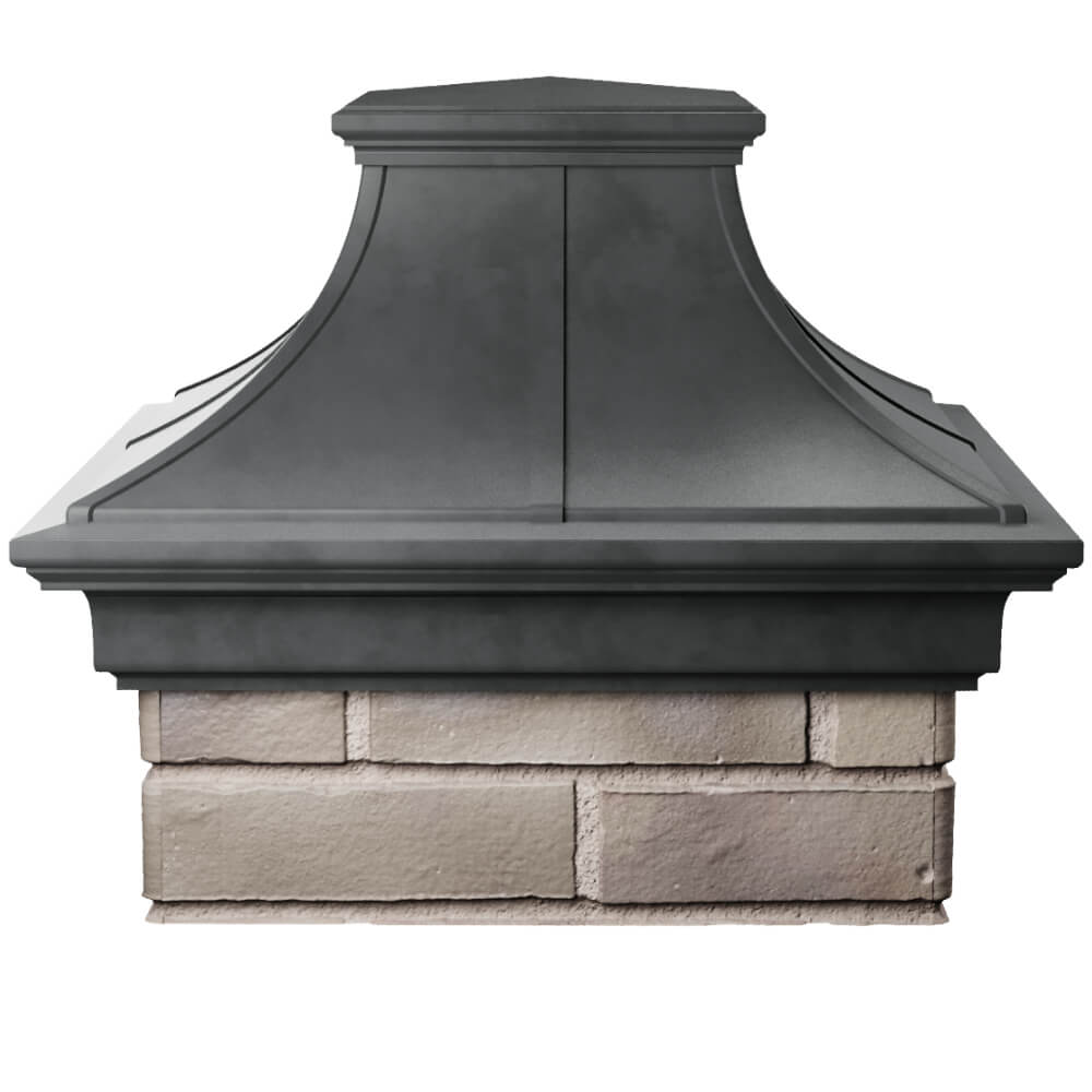 Колпак Zking Монблан Премиум Серый на столб 1.5х1.5 кирпича (385х385мм) Волгоград фото