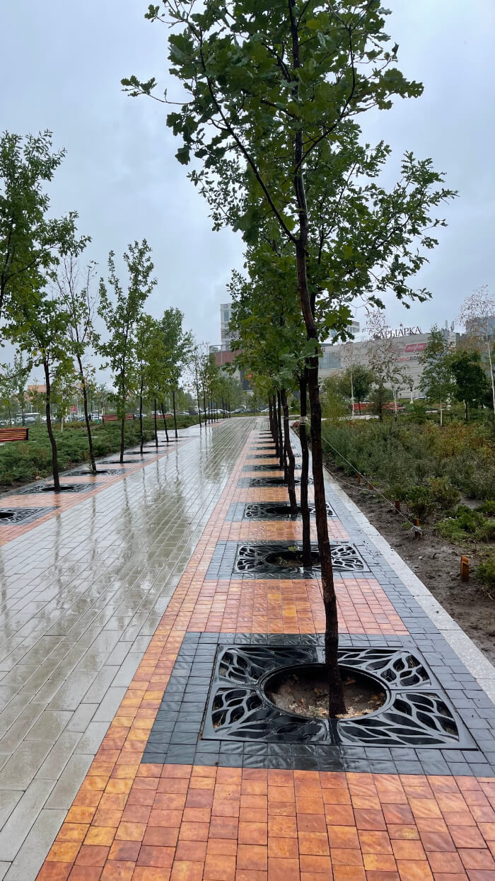 Приствольная решетка для дерева ZKING CRUST 1.2х1.2м Черная в Волгограде фото