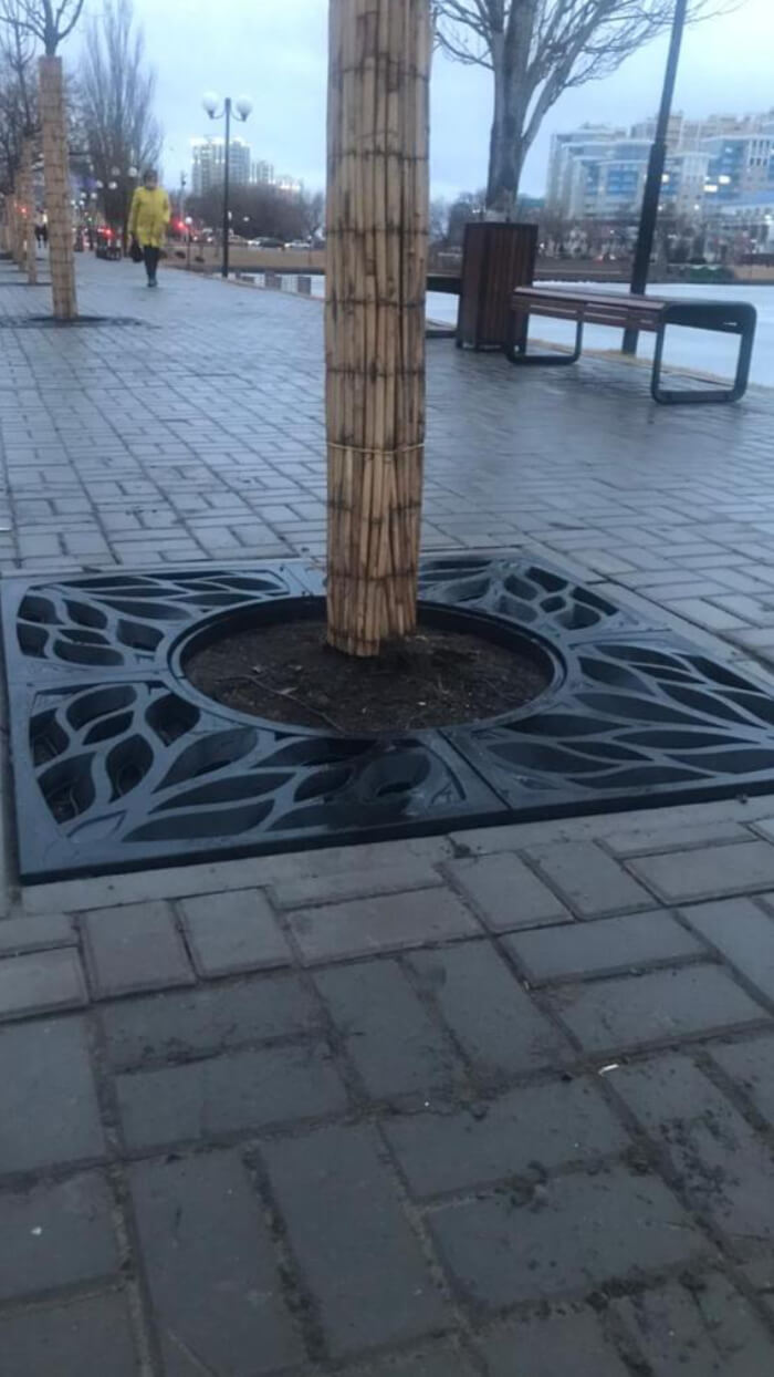 Приствольная решетка для дерева ZKING CRUST 1.2х1.2м Черная в Волгограде фото