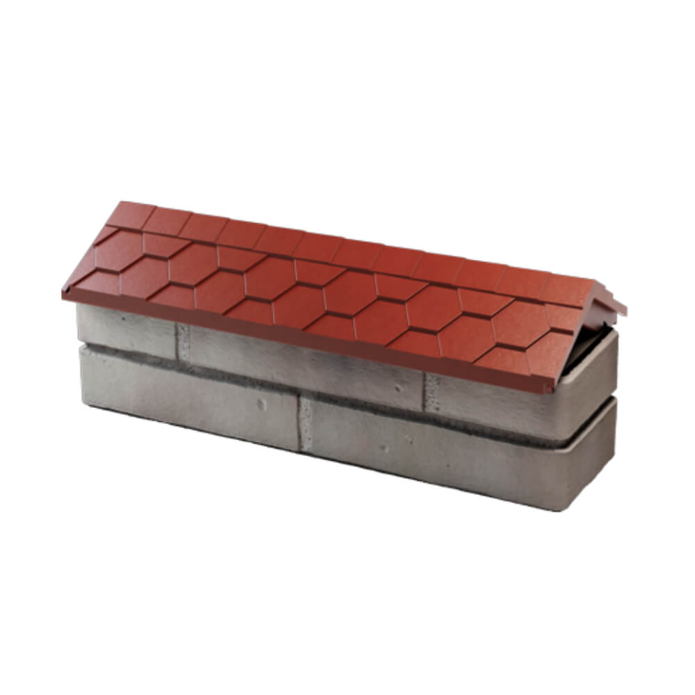 Парапет Zking Эверест Красный с посадкой на 0.5 кирпича (130мм) в Волгограде фото