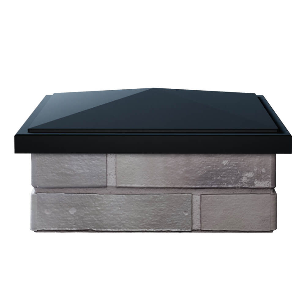 Колпак Zking БонаМоно Черный на столб 1.5х1.5 кирпича (385х385, 400х400мм) Волгоград фото