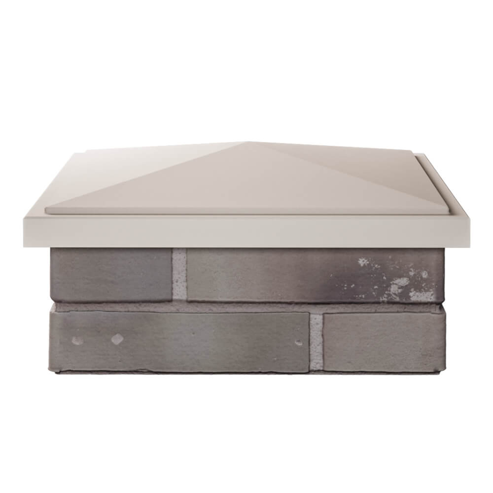 Колпак Zking БонаМоно Бежевый на столб 1.5х1.5 кирпича (385х385, 400х400мм) Волгоград фото