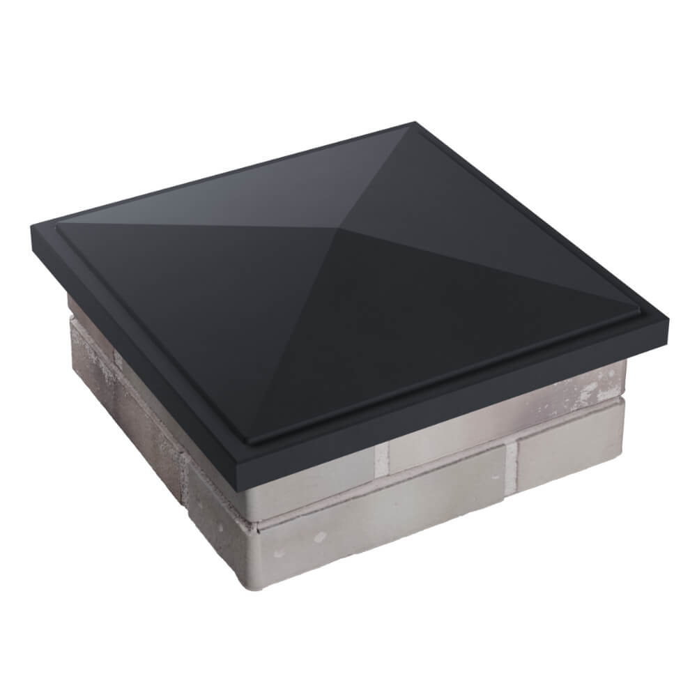 Колпак Zking БонаМоно Серый на столб 1.5х1.5 кирпича (385х385, 400х400мм) в Волгограде фото