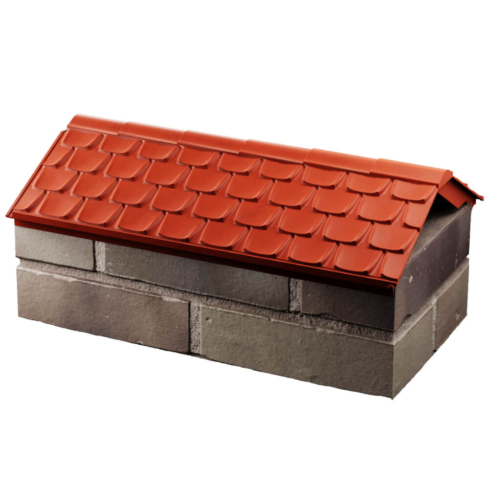 Парапет Zking Эльбрус Красный с посадкой на 1 кирпич (255мм) в Волгограде фото