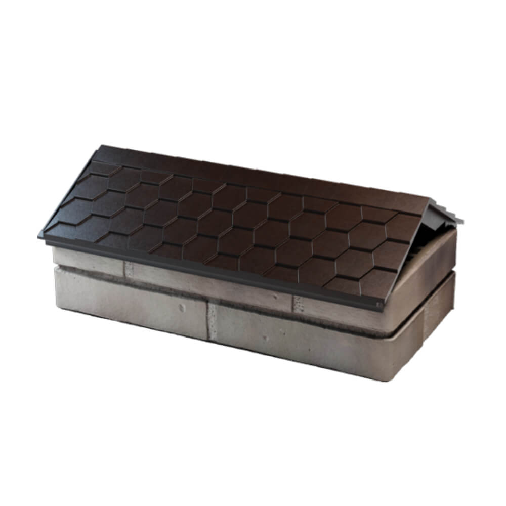 Парапет Zking Эверест Коричневый с посадкой на 1 кирпич (200/225/255мм) в Волгограде фото