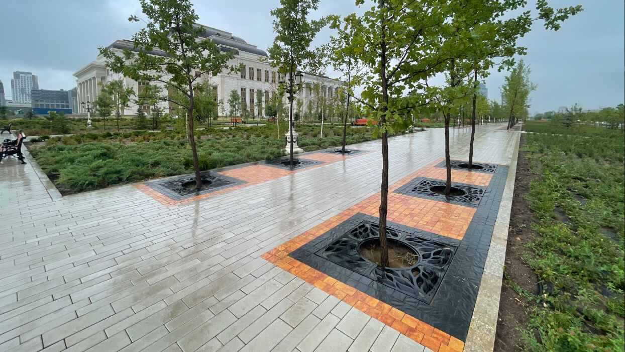 Приствольная решетка для дерева ZKING CRUST 1.2х1.2м Черная в Волгограде фото