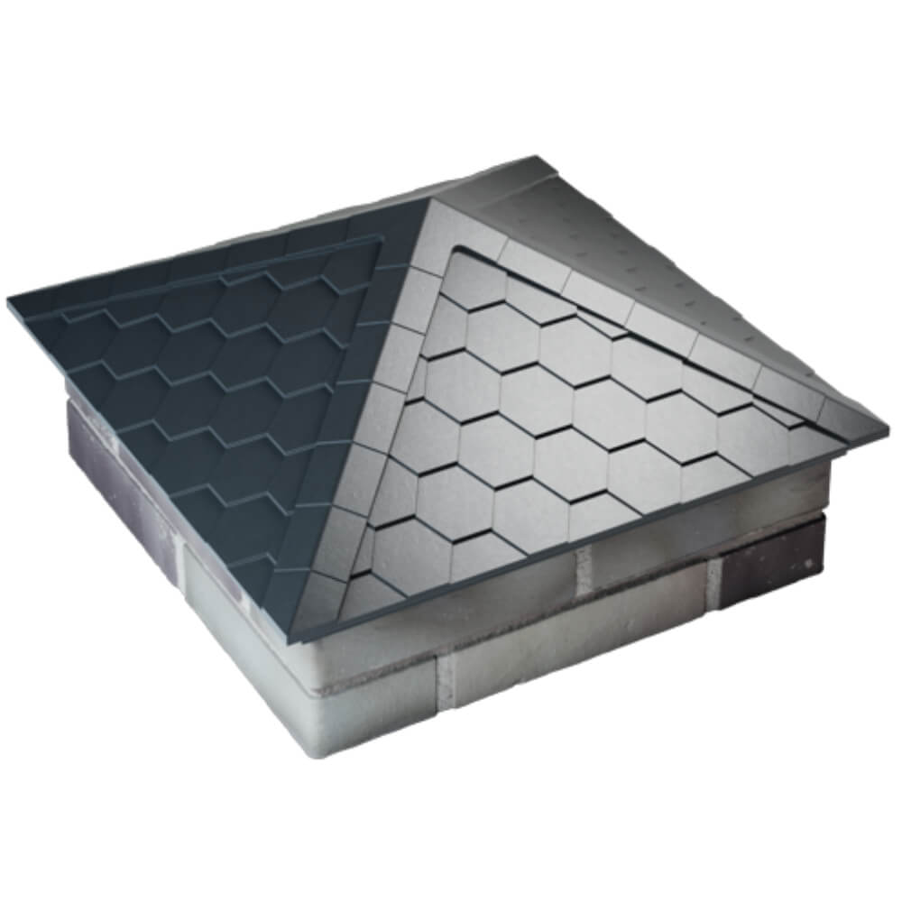 Колпак Zking Эверест Серый на столб 2х2 кирпича (535х535мм) Волгоград фото