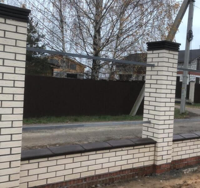 Колпак Zking Бона ХайТек Коричневый на столб 1.5х1.5 кирпича (385х385мм) в Волгограде фото