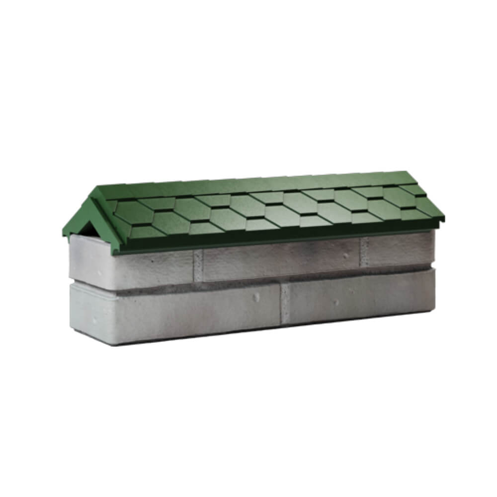 Парапет Zking Эверест Зеленый с посадкой на 0.5 кирпича (130мм) Волгоград фото