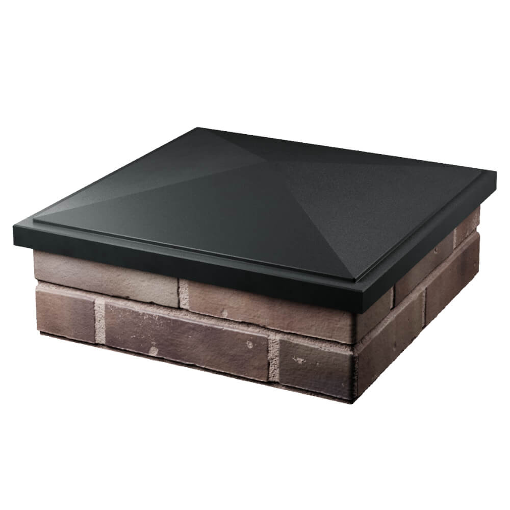 Колпак Zking БонаМоно Черный на столб 2х2 кирпича (515х515, 530х530мм) в Волгограде фото