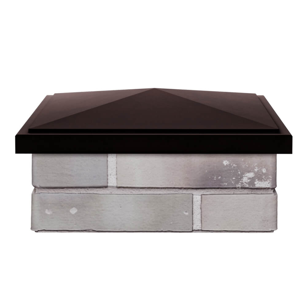 Колпак Zking БонаМоно Коричневый на столб 1.5х1.5 кирпича (385х385, 400х400мм) Волгоград фото