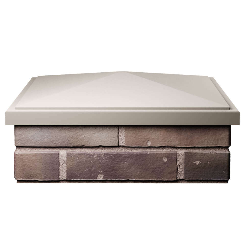 Колпак Zking БонаМоно Бежевый на столб 2х2 кирпича (515х515, 530х530мм) Волгоград фото