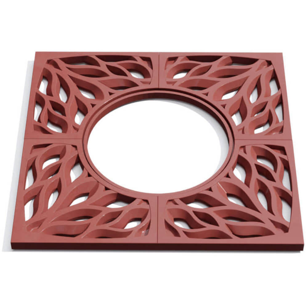 Приствольная решетка для дерева ZKING CRUST 1.2х1.2м Красная Волгоград фото