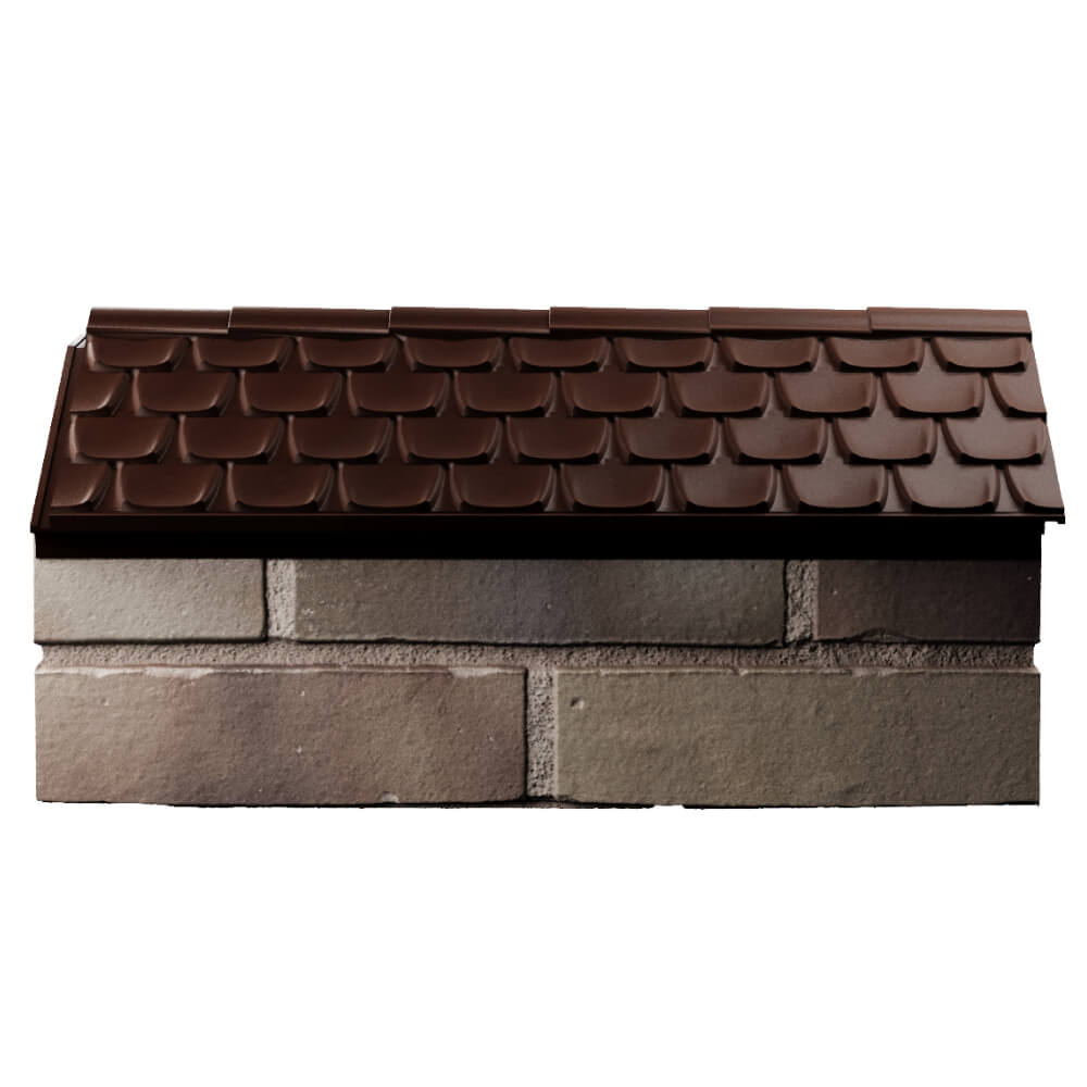 Парапет Zking Эльбрус Коричневый с посадкой на 1 кирпич (255мм) в Волгограде фото