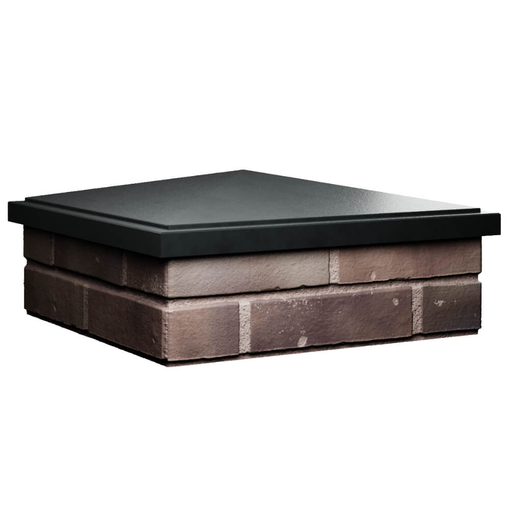 Колпак Zking БонаМоно Черный на столб 2х2 кирпича (515х515, 530х530мм) в Волгограде фото