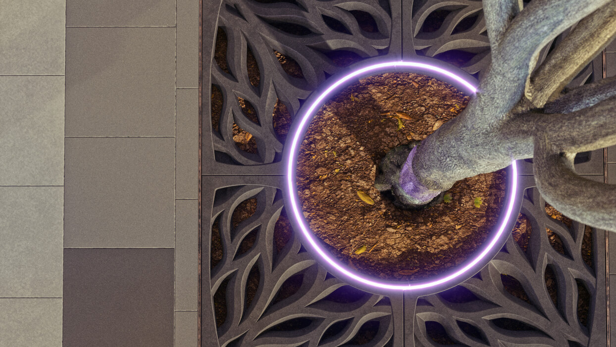 Приствольная решетка для дерева ZKING CRUST 1.2х1.2м Черная в Волгограде фото