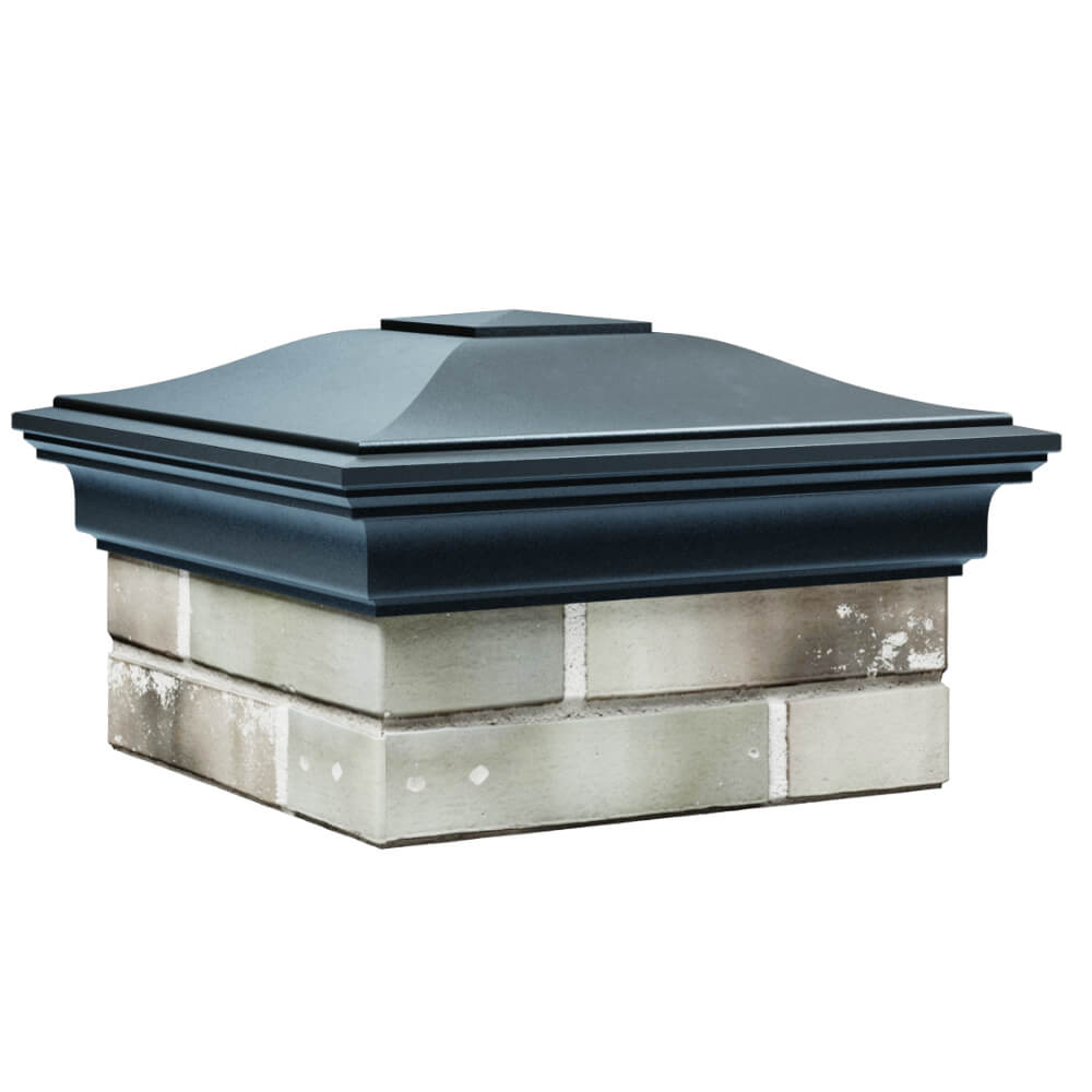 Колпак Zking Монблан Серый на столб 1.5х1.5 кирпича (385х385мм) в Волгограде фото