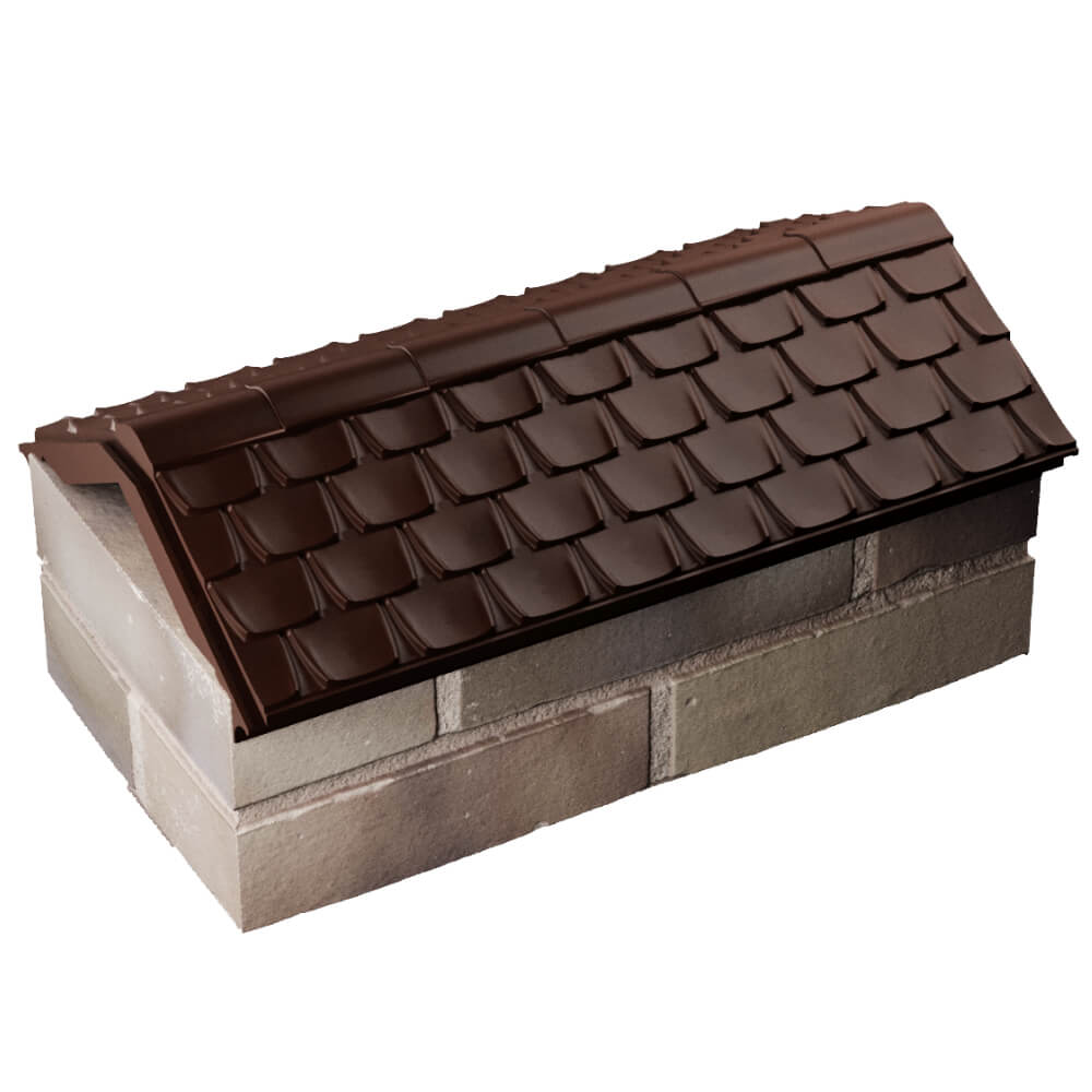 Парапет Zking Эльбрус Коричневый с посадкой на 1 кирпич (255мм) в Волгограде фото
