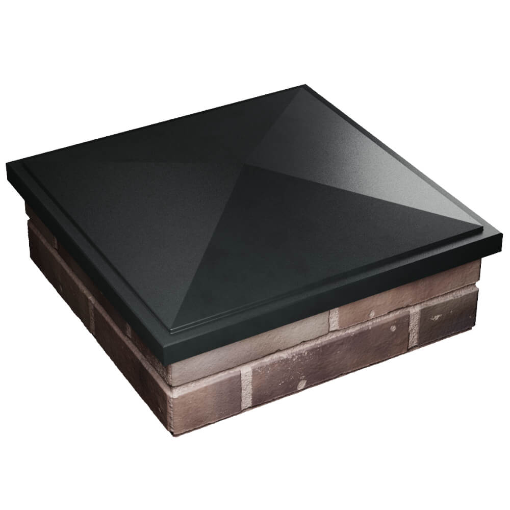 Колпак Zking БонаМоно Черный на столб 2х2 кирпича (515х515, 530х530мм) в Волгограде фото