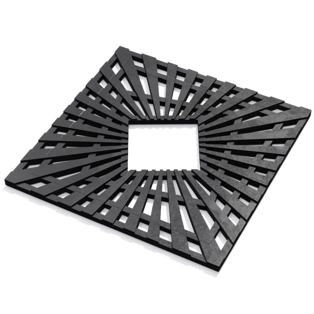 Приствольная решетка для дерева ZKING ATMOSPHERE 1.2х1.2м Черная в Волгограде фото