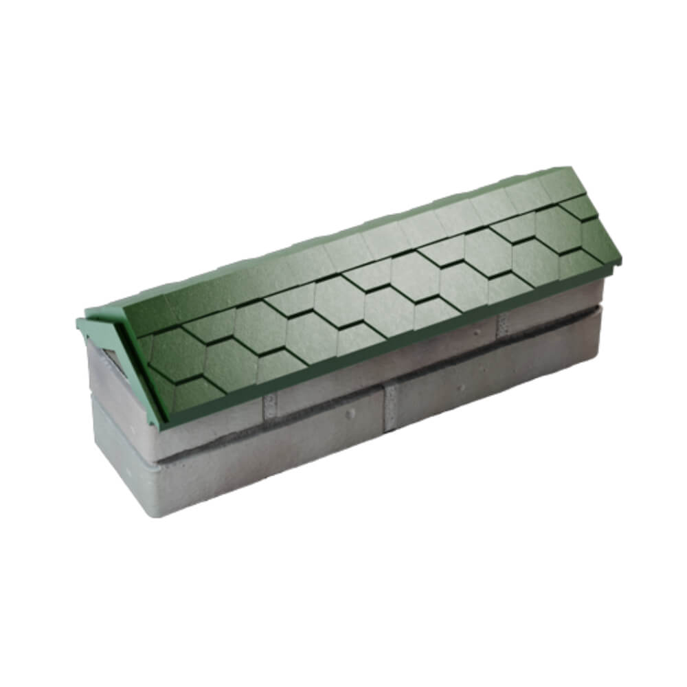 Парапет Zking Эверест Зеленый с посадкой на 0.5 кирпича (130мм) в Волгограде фото