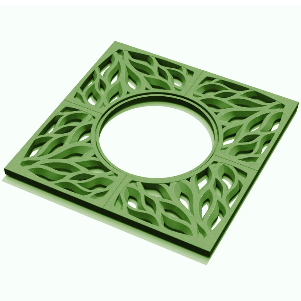 Приствольная решетка для дерева ZKING CRUST 1.2х1.2м Зеленая в Волгограде фото