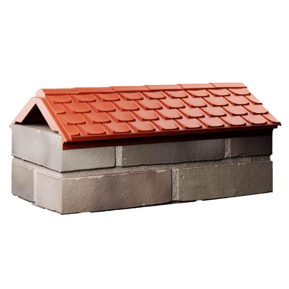 Парапет Zking Эльбрус Красный с посадкой на 1 кирпич (255мм) Волгоград фото
